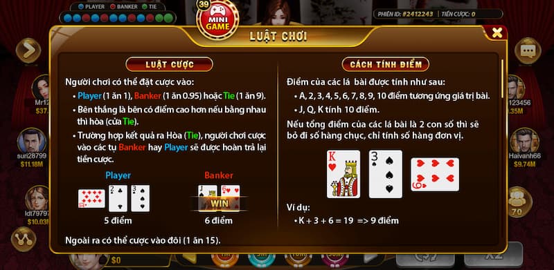 Luật chơi Baccarat cơ bản nhất