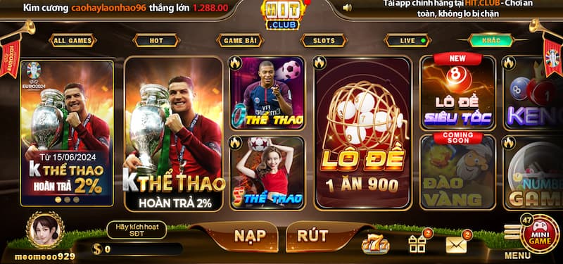 Giới thiệu các sảnh cược thể thao hấp dẫn tại Hit Club